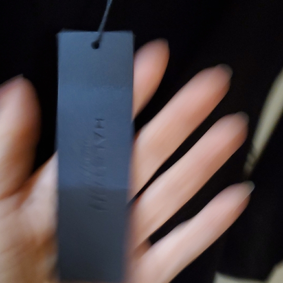 Halston Heritage Blue Sheath Dress with 3/4 Sleeves - Picture 4 of 5